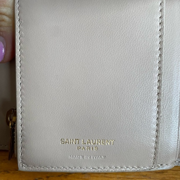 Saint Laurent YSL Gaby Envelope Trifold Quilted Leather Wallet - Picture 7 of 16